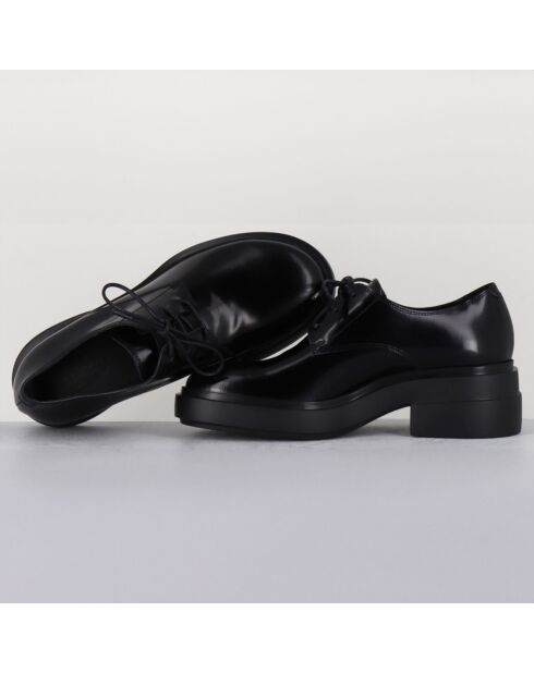 Derbies en Cuir noires - Talon 5.5 cm