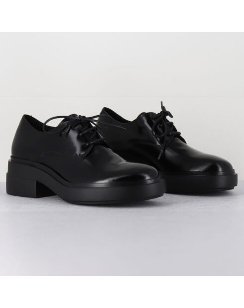 Derbies en Cuir noires - Talon 5.5 cm