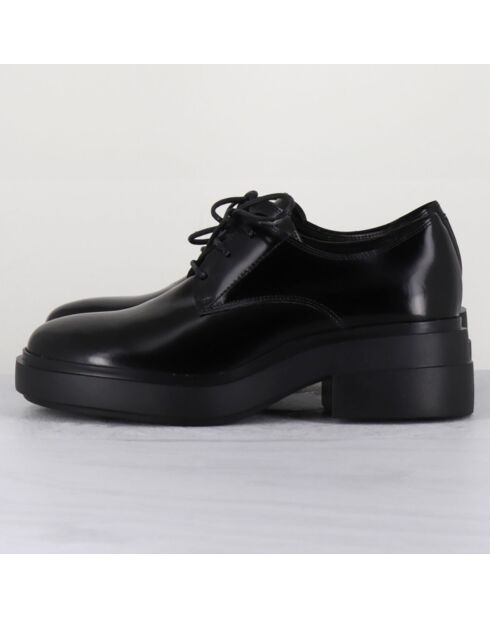 Derbies en Cuir noires - Talon 5.5 cm