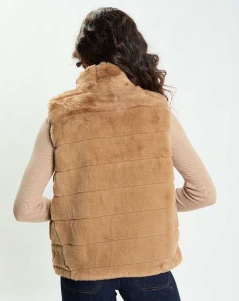 Suzy camel vest