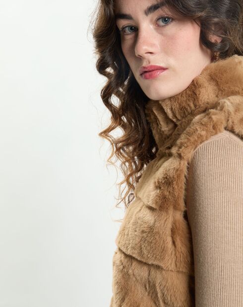 Chaleco Suzy camel
