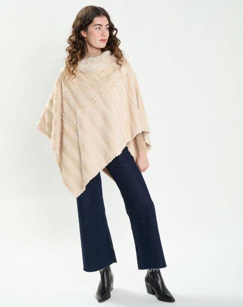 Poncho Maya beige