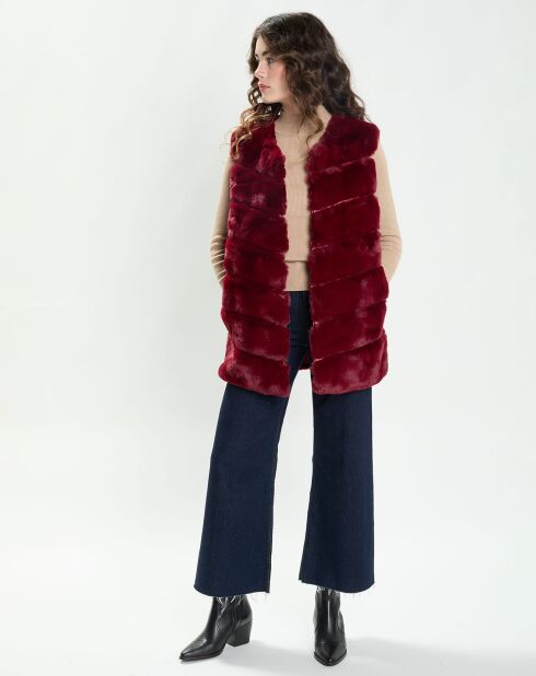 Gilet Lara brique rouge