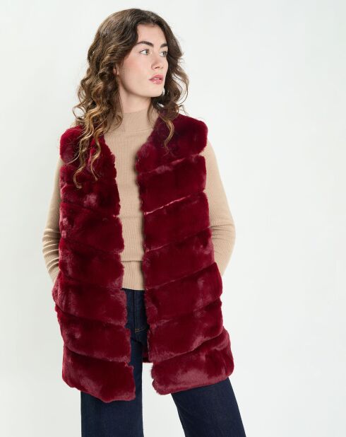 Gilet Lara brique rouge