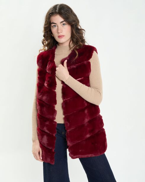 Gilet Lara brique rouge