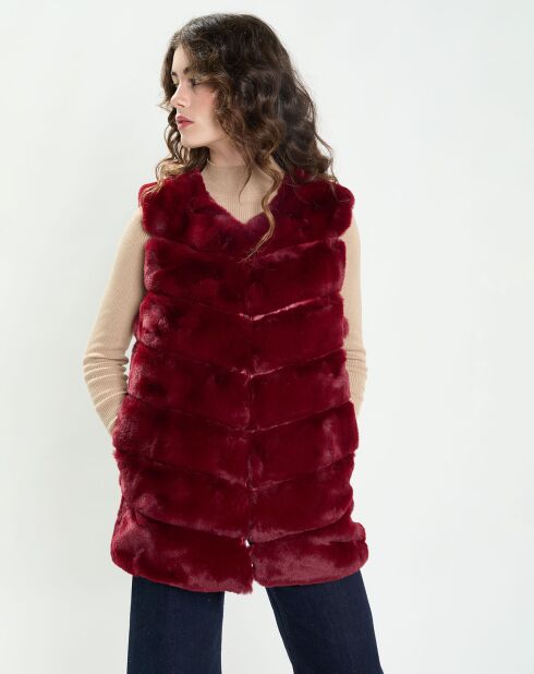 Gilet Lara brique rouge