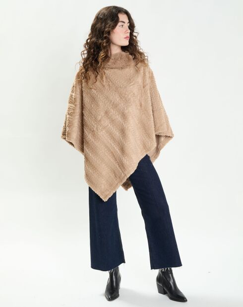 Poncho Maya taupe clair