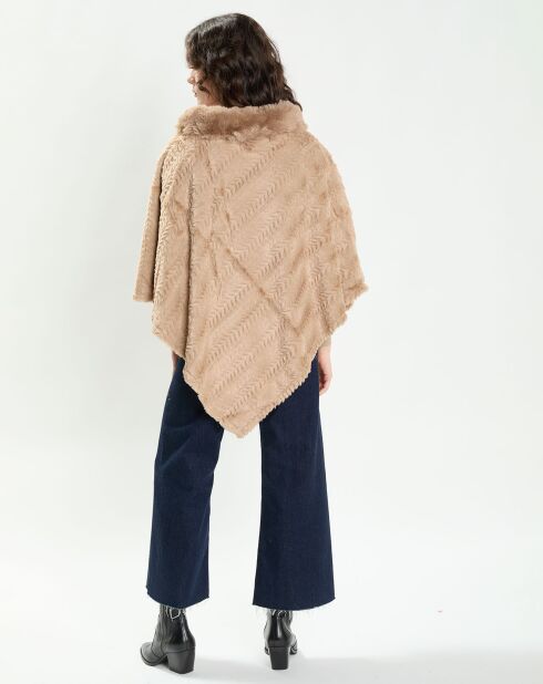 Poncho Maya taupe clair