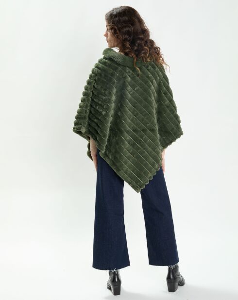 Poncho Ana vert kaki