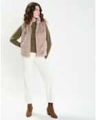 Gilet Suzy taupe clair