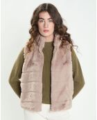 Gilet Suzy taupe clair