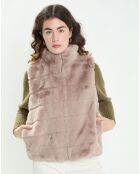 Gilet Suzy taupe clair