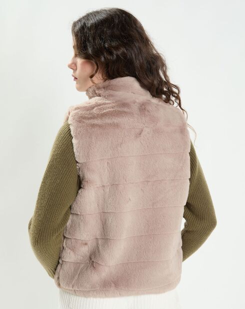 Gilet Suzy taupe clair