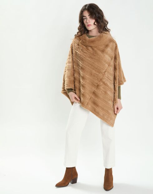 Poncho Maya camel clair