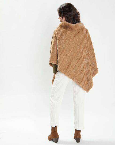 Poncho Maya camel clair