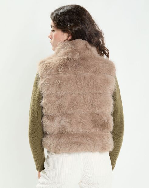 Gilet Julia taupe