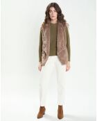 Gilet Lizzy taupe