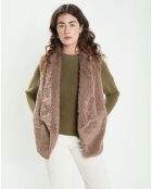 Gilet Lizzy taupe