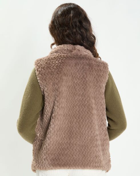 Gilet Lizzy taupe