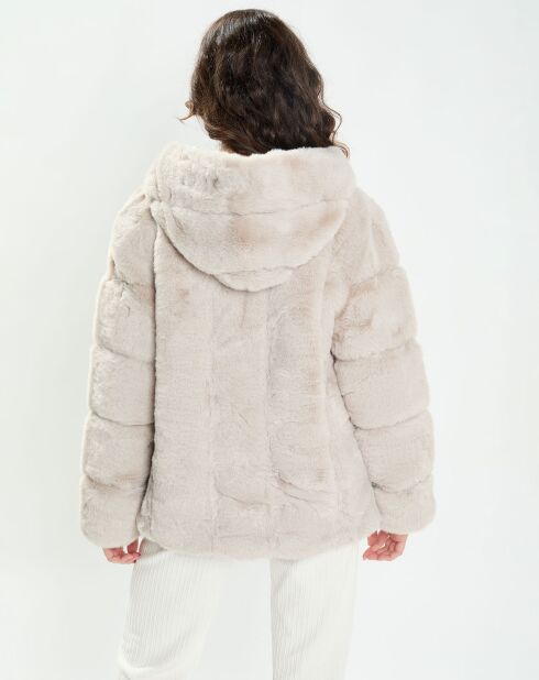 Beige jas Carla