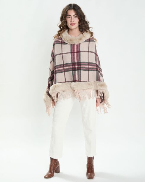 Poncho Célia beige