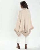 Poncho Cloé beige