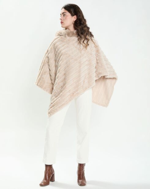 Poncho Ana beige