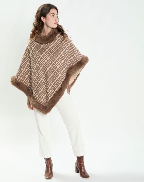 Poncho Lamia taupe