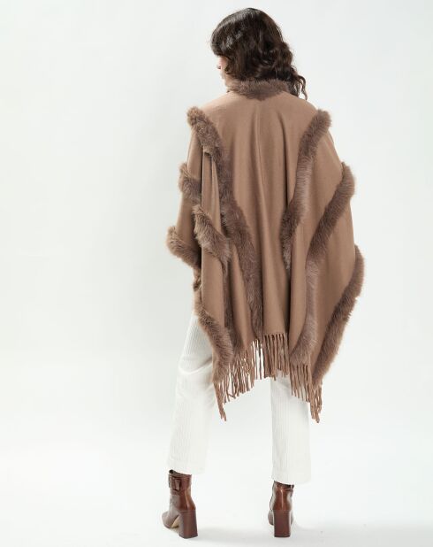 Poncho Maeva taupe