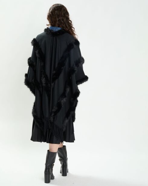 Poncho Maeva noir