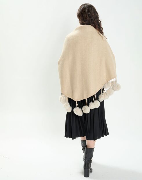 Poncho Lara beige