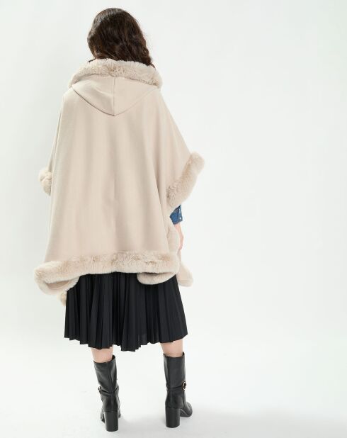 Poncho Eva beige