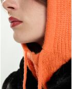 Capuche avec cordons Jade orange vif