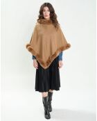 Poncho Camélia camel