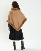 Poncho Camélia camel