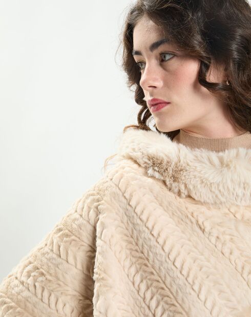 Poncho Maya beige