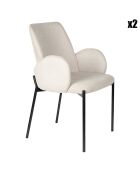 2 sillas Benoit taupe - 60x57x85 cm