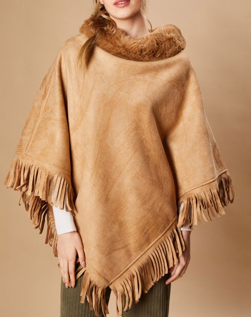 Poncho Stockholm camel