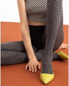 Collants à motifs Good Year 60 deniers gris