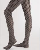 Collants à motifs The French 30 deniers gris