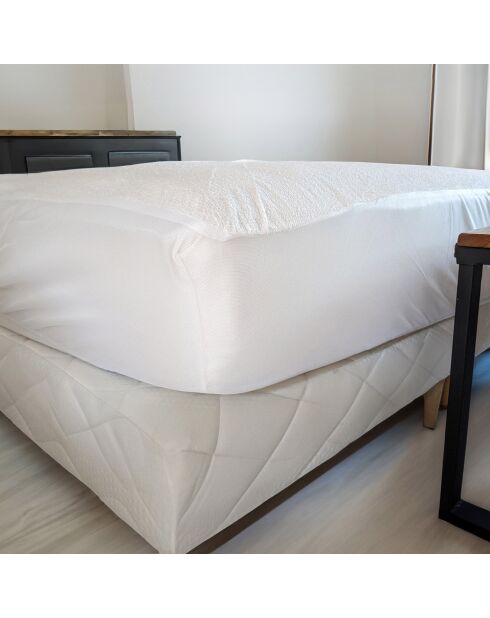 Protège Matelas Molleton imperméable blanc