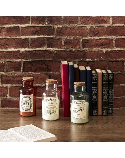 Bougie Parfumée Maison Tradition vert/ rouge/ blanc - 7.8x17x7.8 cm