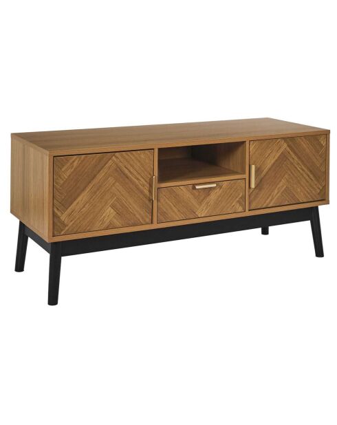Meuble Tv Felix marron/ noir - 110x48x40 cm