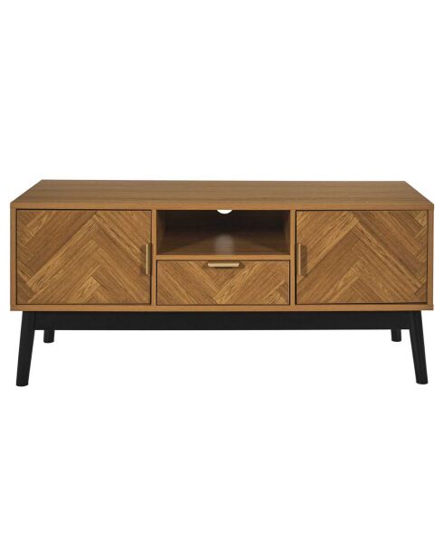 Meuble Tv Felix marron/ noir - 110x48x40 cm