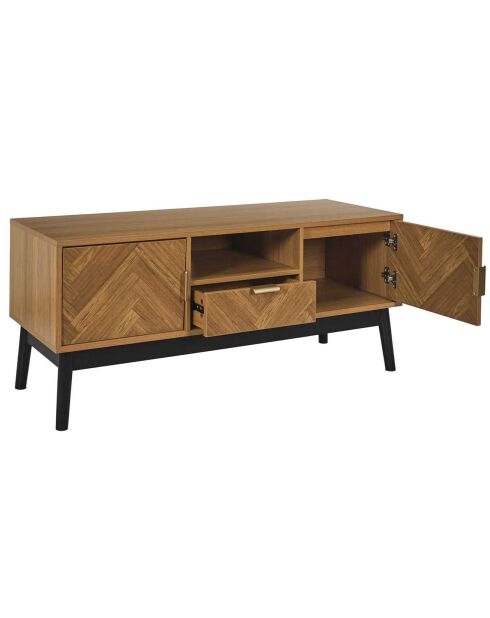 Meuble Tv Felix marron/ noir - 110x48x40 cm