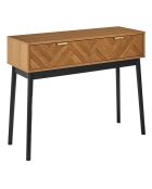 Console Felix marron/ noir - 100x80x35 cm