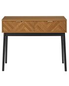 Console Felix marron/ noir - 100x80x35 cm