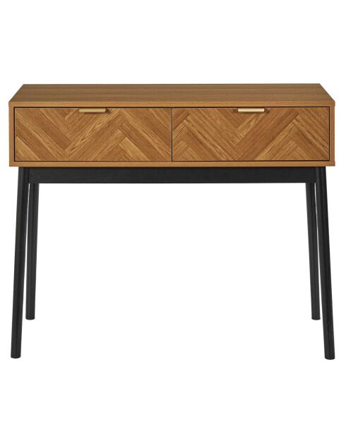 Console Felix marron/ noir - 100x80x35 cm