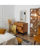 Commode Felix marron/ noir - 90x79x49 cm