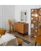 Commode Felix marron/ noir - 90x79x49 cm